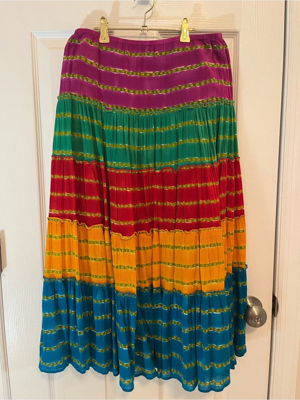 Lauren Ralph Lauren Petite Tiered Boho Midi Skirt – PXS